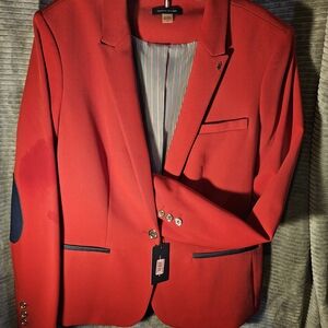 Tommy Hilfiger Vibrant Red Men's Blazer